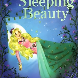 Vintage Storybook Sleeping Beauty  BW01520C1 Panel 36&quot; x 44&quot; Children Quilt Panel