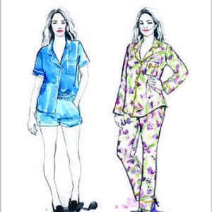Carolyn Pajamas by Closet Core Clothing Patterns
