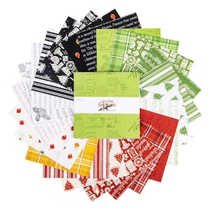 Classic Christmas 5 Inch stacker (Charm Pack) by J Wecker Frisch for Riley Blake | 42 Assorted 5" Squares