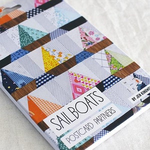 Sail Boats Postkarte Partner von Jen Kingwell