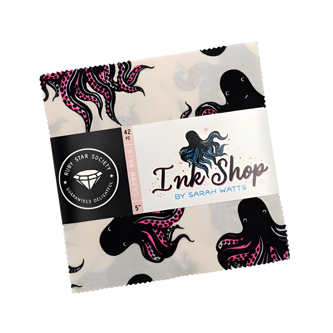 Pre-order: Ink Shop Charm Pack by Sarah Watts for Ruby Star | Shipping ...
