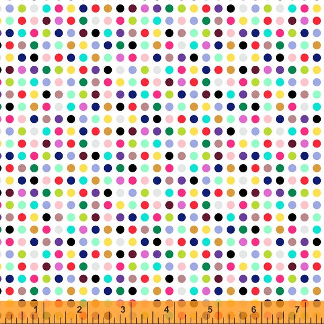 Never Enough Dots by Windham 52944 2 White Priced/sold by the Half