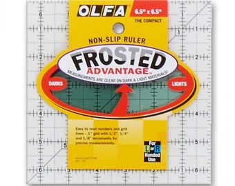 6-1/2 x 6-1/2 Frosted Acrylic Olfa Ruler | QR-6S