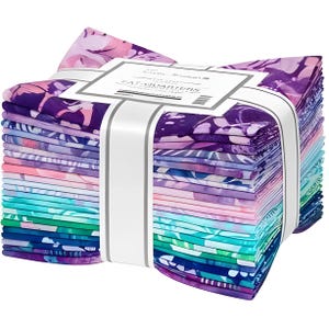 Artisan Batiks Serene Bouquet for Robert Kaufman Fat Quarter Bundle of 24 Prints