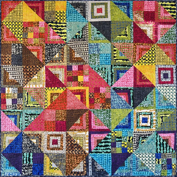 Preorder: Traveler Batik Quilt Kit by Marcia Derse 64" x 64" Estimated Arrival August 2024