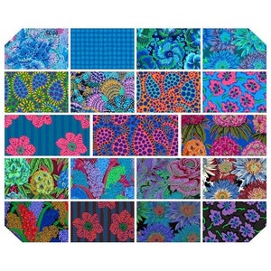 Kaffe Fassett August 2023 Collection for Free Spirit Fabrics | Design Roll | 40 Pieces | FB4DRGP.COOLAUG23