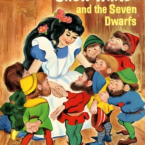 Vintage Storybook Snow White BW01510C1 Panel 36&quot; x 44&quot; Children Quilt Panel