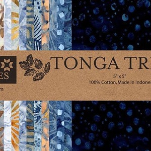 Tonga Treats Batiks Charm Pack in Lakeside | 42-5" Squares