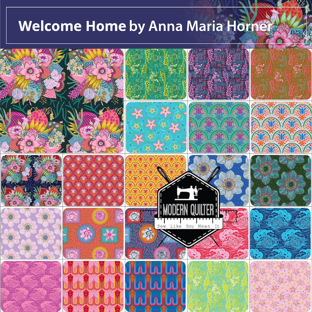 Welcome Home Half Yard Bundle by Anna Maria Horner for Free Spirit 22 ...
