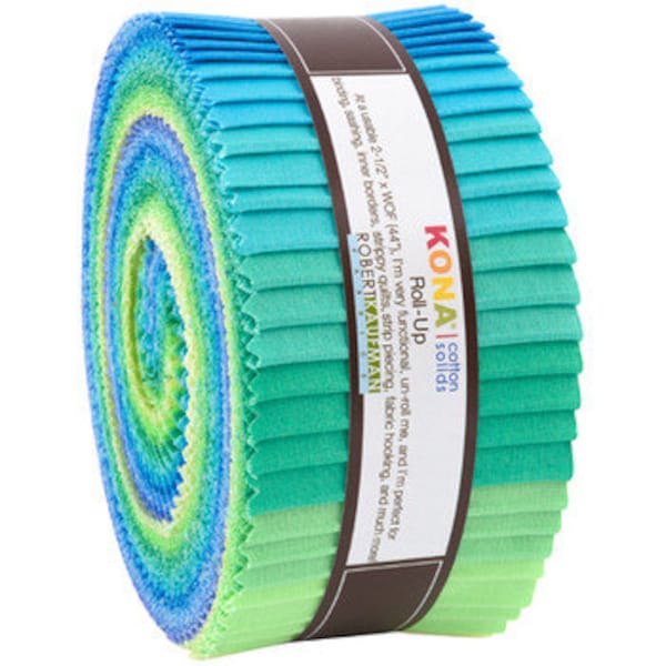 Kona Cotton Mermaid Shores Roll Up ( Jelly Roll) RU-776-40