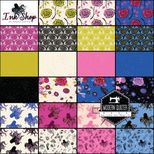Pre-Order: Ink Shop Fat Quarter Bundle by Sarah Watts for Ruby Star | 23 Prints | Shipping Oct 2026