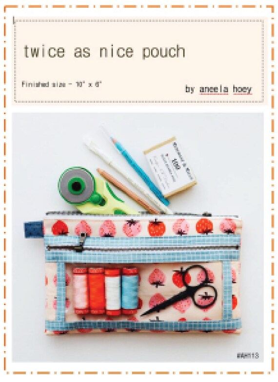 Twice As Nice Pouch Paper Pattern Twice As Nice Pouch Paper Pattern