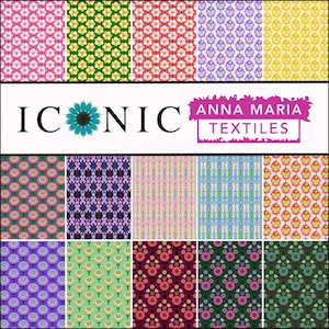Pacote icônico Fat Quarter de Anna Maria Parry (Horner) para Northcott Fabrics | 15 estampas