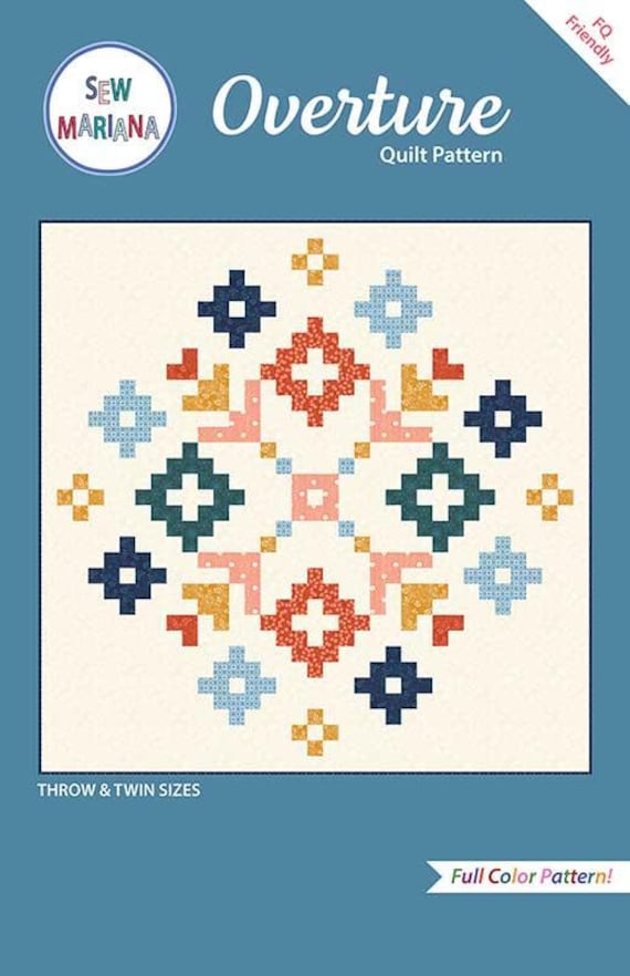 Overture Pattern by Mariana Diaz | Fat Quarter Friendly | Paper Pattern
