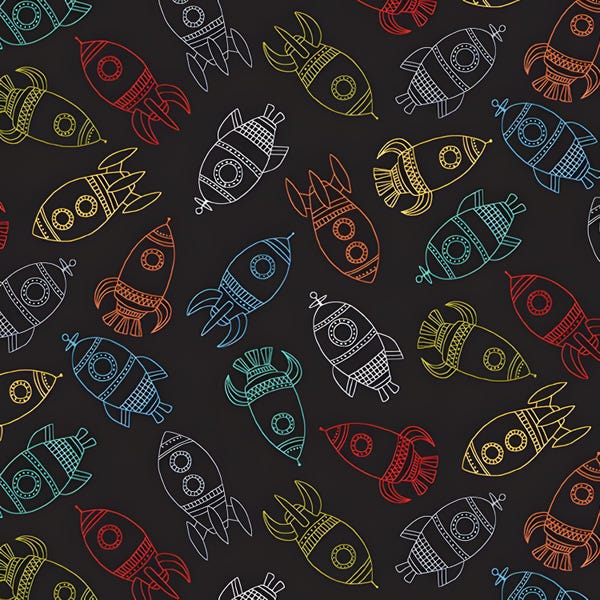 Outer Space TP-2271-X Sold by the Half Yard