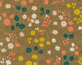 Riverbend by Noodlehead for Robert Kaufman Cotton/Linen Essex | 21884-175 Nutmeg | Priced/Sold in Half Yard Increments