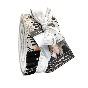 Preorder: Posh by BasicGrey Precut Jelly Roll (40-2.5&quot; x 44&quot; Strips) for Moda Arriving Dec 2025 Deep and Light Neutrals Exquisite Patterns
