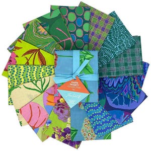Kaffe Fassett 2025 年 2 月コレクション プレカット ファット クォーター バンドル クール | FB4FQGP.COOLFEB25 | 15 プリント