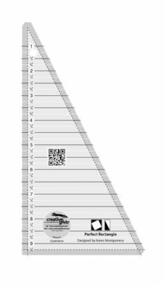 Creative Grids Perfect Rectangle Ruler 9-1/2in Quilt Ruler Creative Grids Perfect Rectangle Ruler 9-1/2in Quilt Ruler