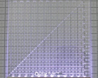 PREORDER: Glow Ruler (12 1/2 Inch) from Carolina Moore | Estimated to arrive June 2024