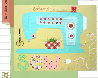 Sew She Did Quilt Pattern by Lori Holt from Bee in My Bonnet Designs