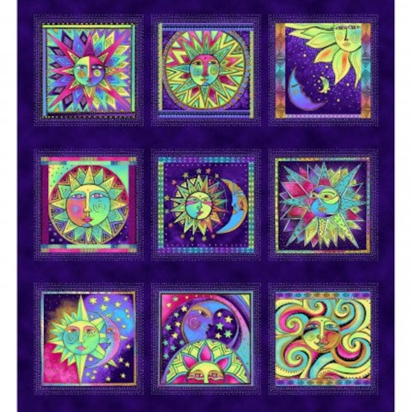 Celestial Magic Panel by Laurel Burch  CLTY3159-28M | 24" x 44"