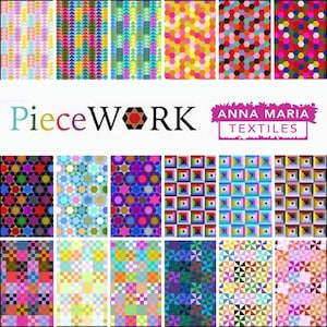 Piecework Ten Squares (Layer Cake) by Anna Maria Horner for Northcott Fabrics | 42 Assorted 10&quot; Squares