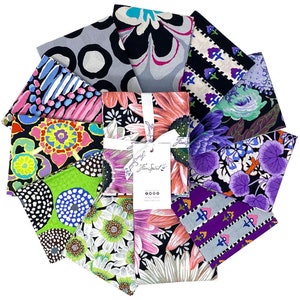 Kaffe Fassett February 2023 Collection for Free Spirit Fabrics | Contrast Precut Fat Quarter Bundle | 11 Pieces