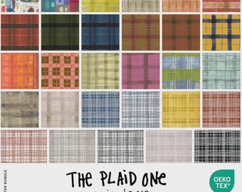 Paquete de 29 telas Plaid de medio metro de Marcia Derse