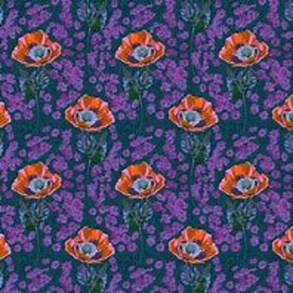 Bright Eyes Possy in Meadow by Anna Maria Horner PWAH1501 Evening- Priced/Sold by the Half Yard