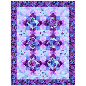 Hortensienblüten Quilt Kit 29558-W