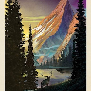 National Parks Rocky Mountain National Park Panel 16134 | Panel Size = 36&quot; x 43&quot;