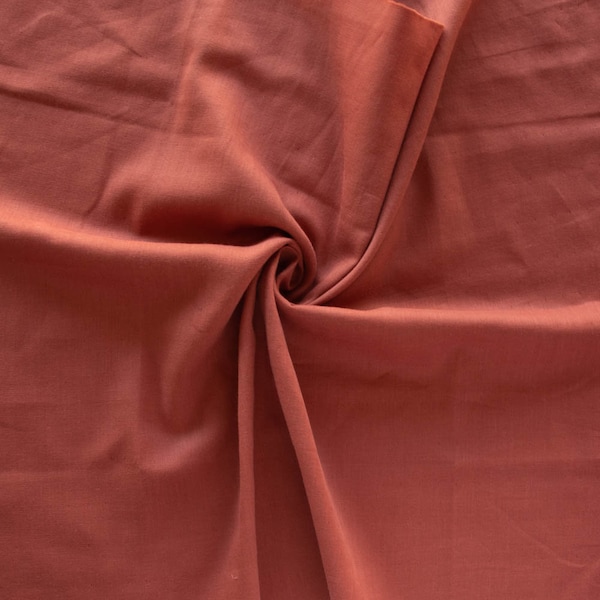 Birch Organic Double Gauze Fabric in Rouge Sold by the Half Yard