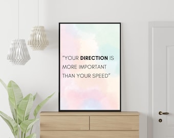 Inspirational Quote Wall Art, Modern Home Decor (Digital Download)