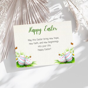 Printable Easter Card, Happy Easter Card, Instant Download, Easter Greeting Card, DIY Easter Card, Easter Gift, DIY Easter Card