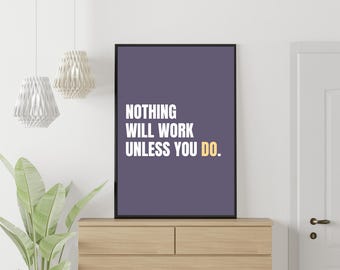 Inspirational Quote Wall Art, Empowering Home Decor (Digital Download)