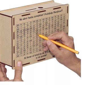 Arquivo para corte de cofrinho em mdf poupança de 1.000 - 2.000 - 10.000 - 25.000 - 100.000