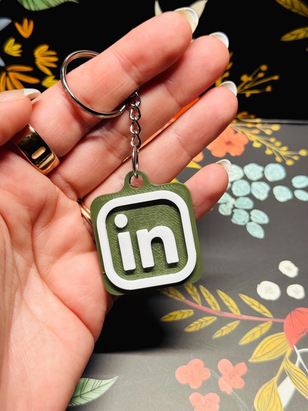 NFC Personalized Linkedin Keychain - Etsy