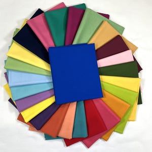 25 Fat Quarters ~ Riley Blake Solids ~ Confetti Cottons ~ 25 bright colors