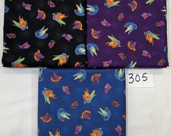 Sale ~ Fantasticats ~ Laurel Burch ~ 3 yard bundle (#305)