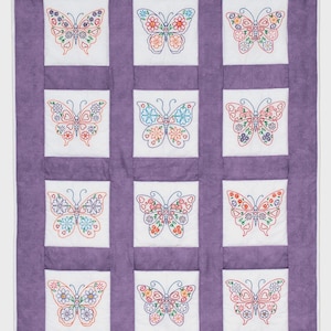 Butterfly Quilt Blocks (#737-729) ~ 9&quot; Blocks ~ Preprinted Jack Dempsey Embroidery Pattern