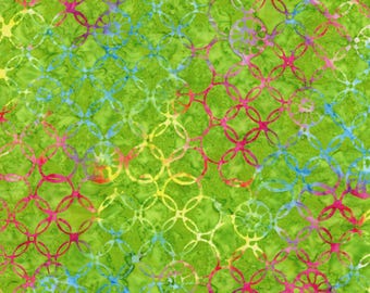 Grass Green (B3455) ~ Happy Batiks ~ By the Half-Yard ~ Tonga Batik Happy Collection ~ Timeless Treasures