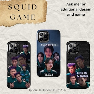 Squid Game-telefoonhoes, Player 380, beschermende harde schaal