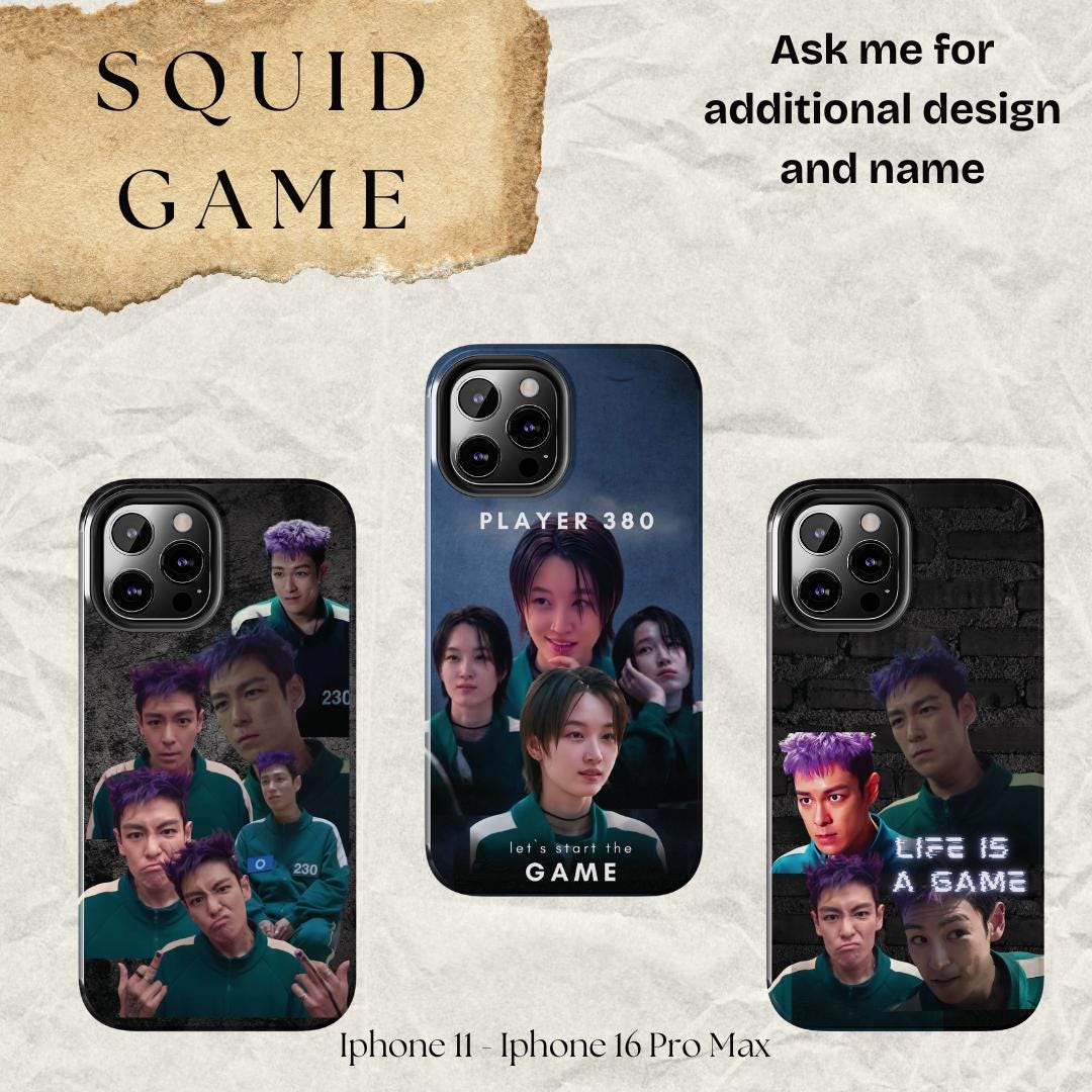Squid Game Phone Case, Player 380, Protective Hard Shell Cover - Etsy