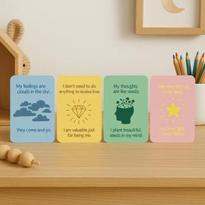 Mindfulness Cards for Kids | Printable Affirmation for Emotional Regulation