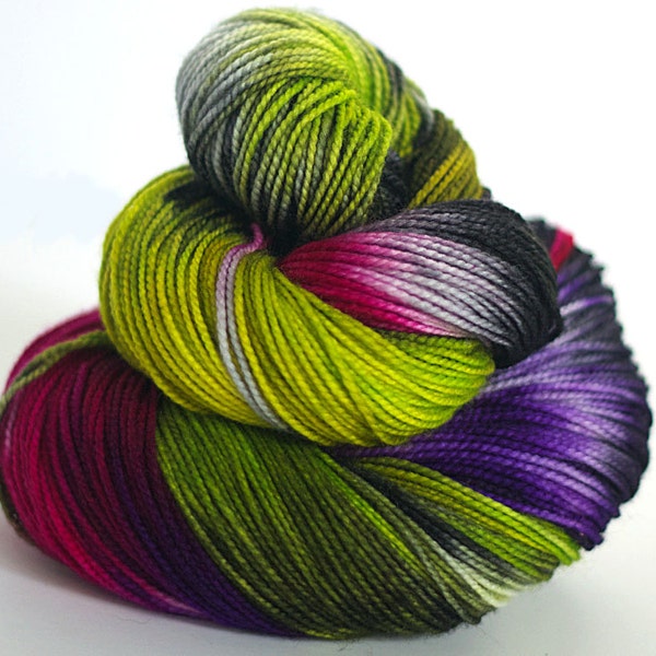 Superwash Merino Sock Yarn- Kettle Dyed - 100g