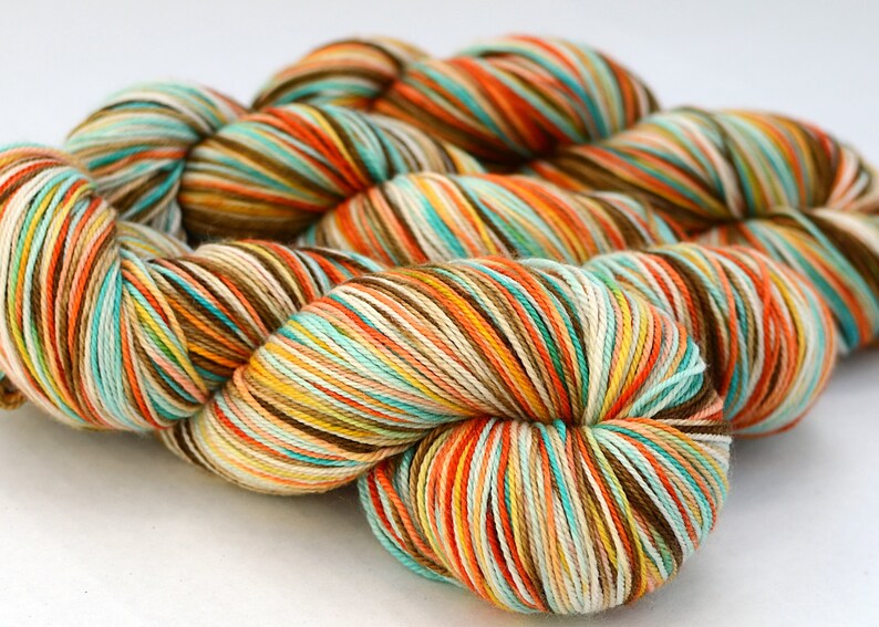 Cashmere Merino Hand Dyed Sock Yarn 115g Etsy