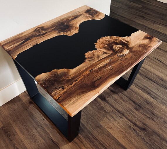 Maple burl epoxy table deals