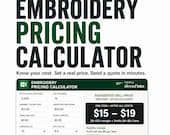 Embroidery Pricing Calculator with Quote Builder, Profit Tracker and Pricing Guide