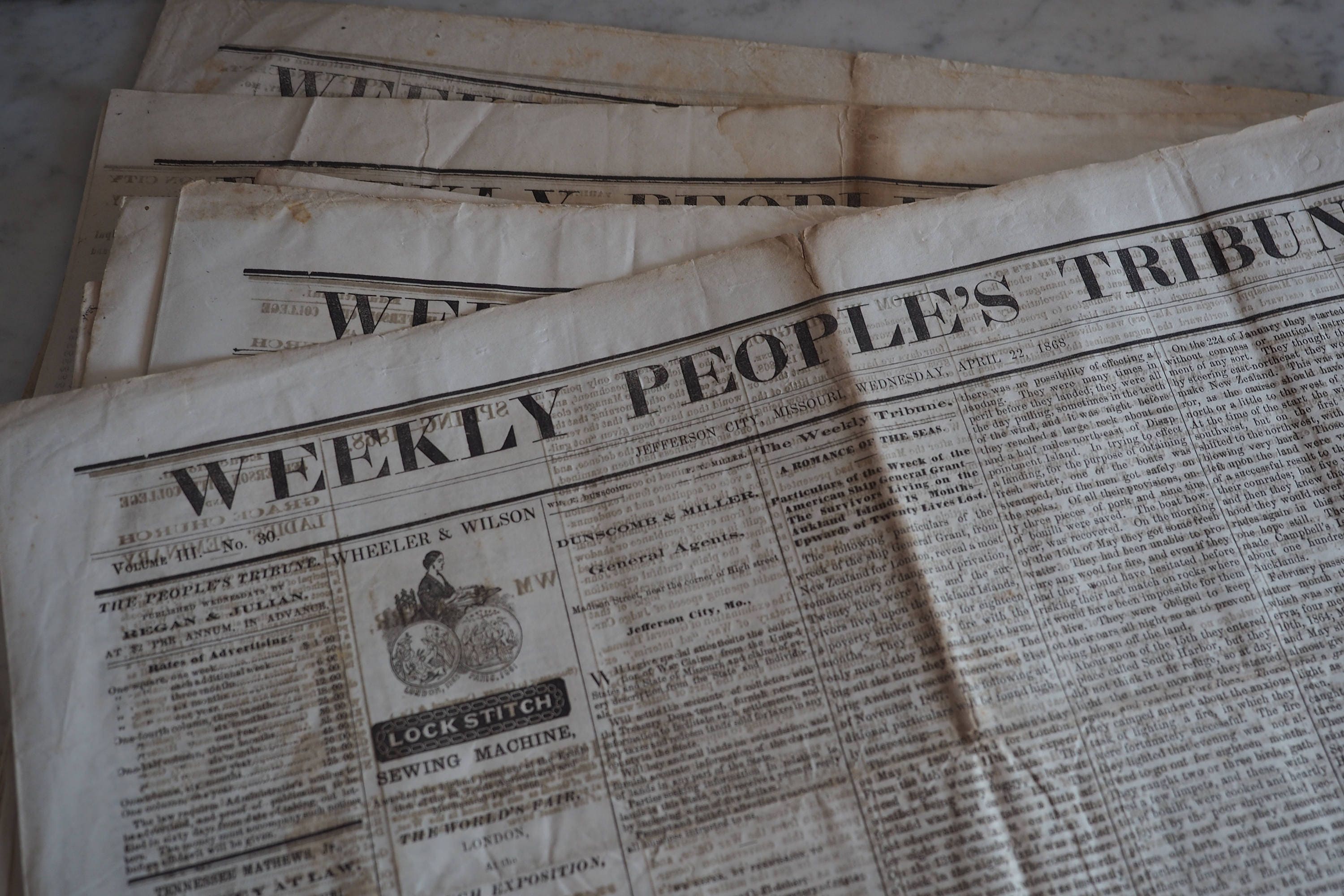 Antique Newspapers from 1865 through 1869 Missouri Papers Etsy